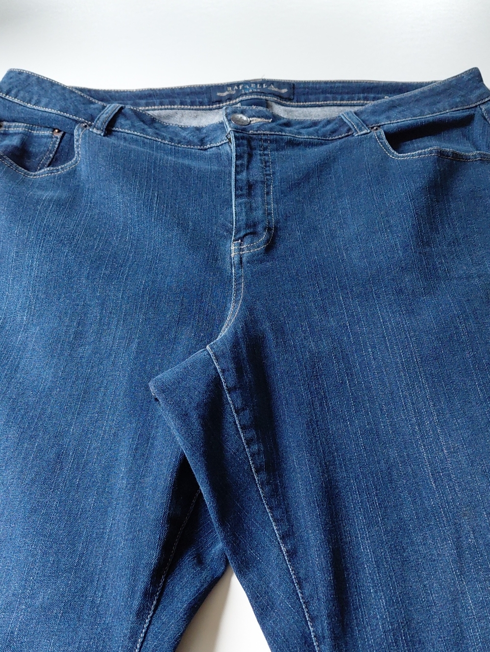 RAFAELLA Women's Plus Size   Blue  Jeans Size 18W